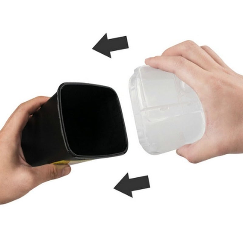 HOTWE Portable Sharps Container for Beauty Salon,Needle Disposal Bin for Professional Labs and Home Use,Small Containers for Outdoor (Black) - Image 3